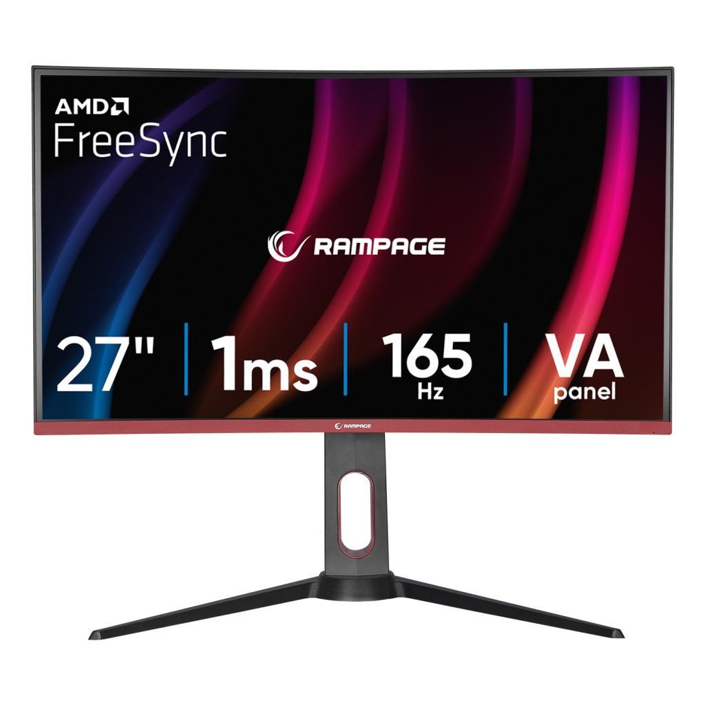 Rampage VOYAGER VY27R165C 27" 1 ms Full HD FreeSync Curved Pivot Oyuncu Monitörü Teşhir