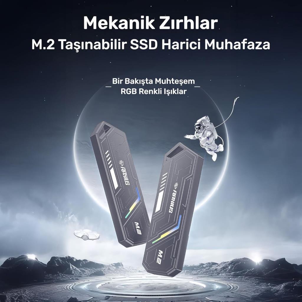 Raxius DK03 Type-C M.2 SSD Harddisk Kutusu - Outlet