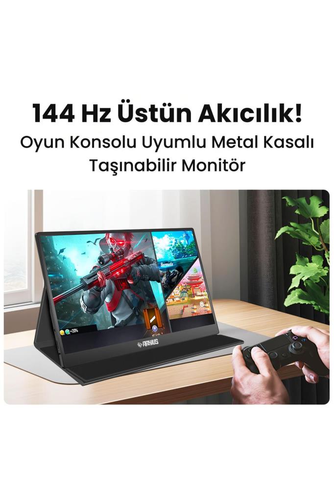 Raxius RXM6144 15.6" Fhd 5ms144Hz Type-C Telefon&oyun Konsolu Uyumlu Metal Kasa Taşınabilir Monitör Teşhir