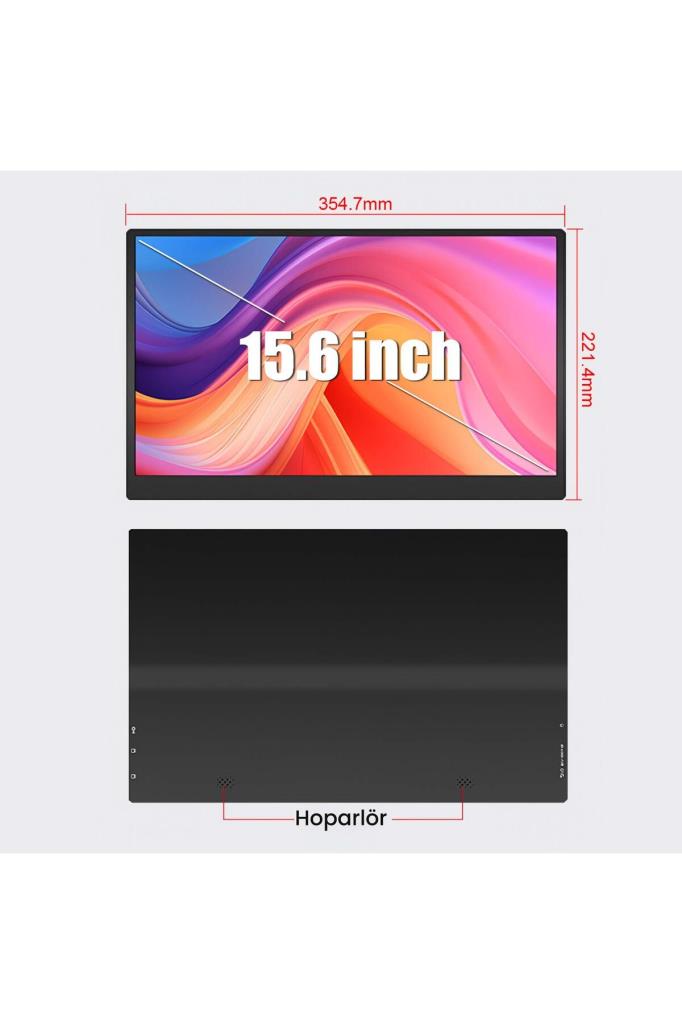 Raxius RXM6144 15.6" Fhd 5ms144Hz Type-C Telefon&oyun Konsolu Uyumlu Metal Kasa Taşınabilir Monitör Teşhir