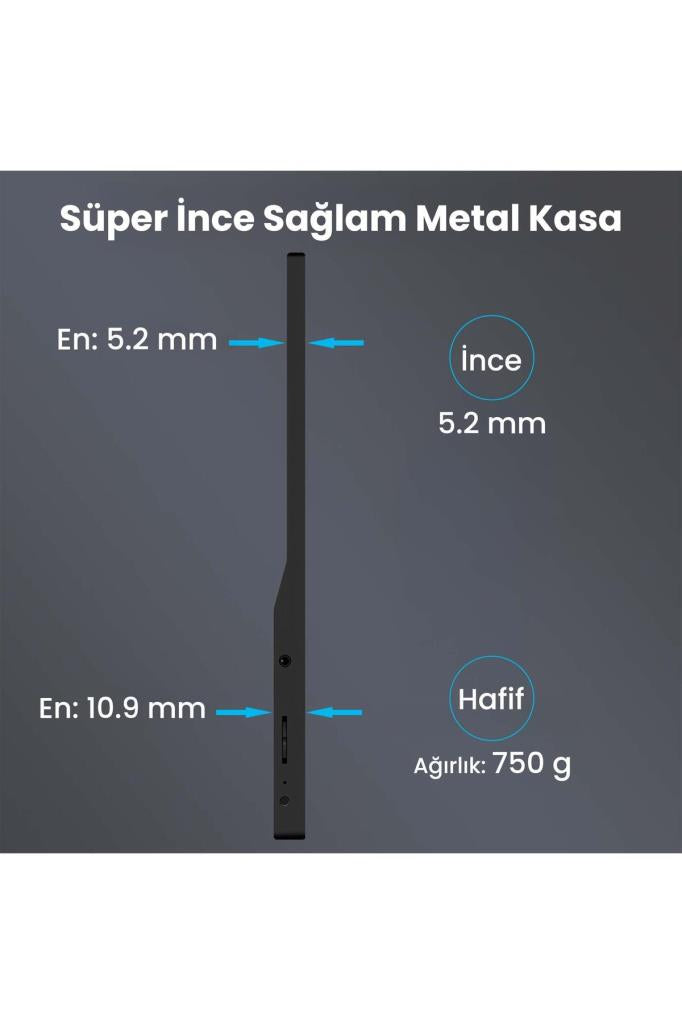 Raxius RXM6144 15.6" Fhd 5ms144Hz Type-C Telefon&oyun Konsolu Uyumlu Metal Kasa Taşınabilir Monitör Teşhir