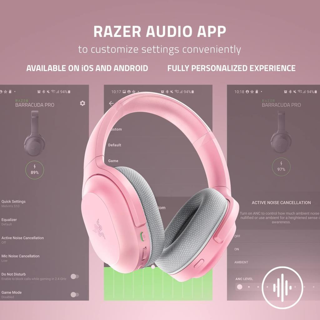 Razer Barracuda X Quartz Kablosuz Mikrofonlu Kulak Üstü Oyuncu Kulaklığı