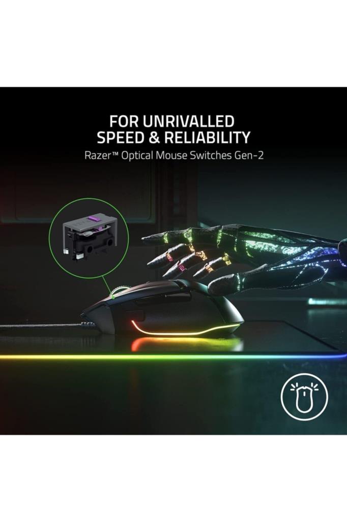 Razer Basilisk V3 RZ01-04000100-R3M1 RGB Optik Kablolu Oyuncu Mouse Outlet