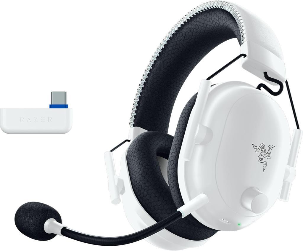 Razer BlackShark V2 Pro for PlayStation RZ04-04530600-R3G1 White Wireless Over-Ear Gaming Headset Display