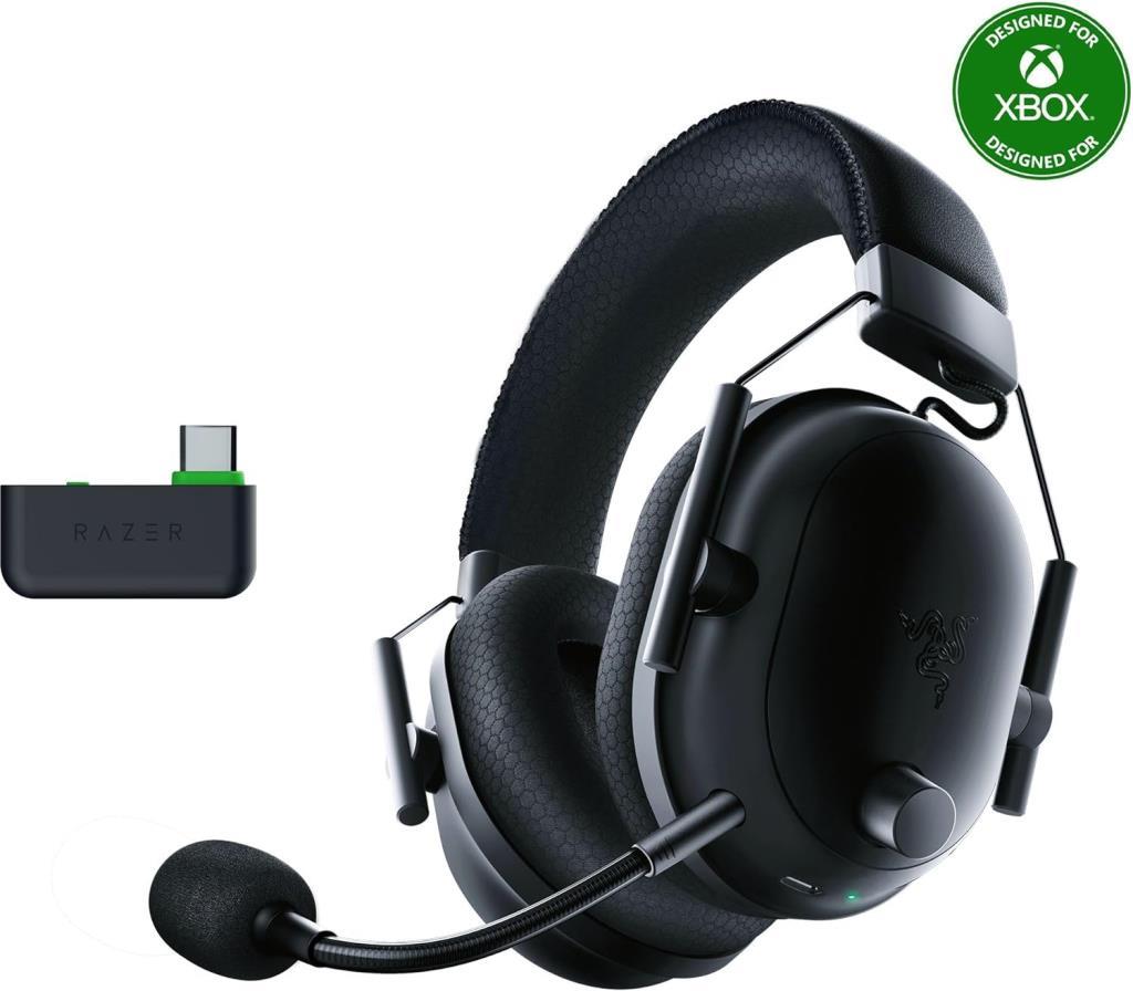 سماعة رأس Razer Blackshark V2 PRO اللاسلكية للألعاب مع ميكروفون لجهاز Xbox باللون الأسود - شاشة