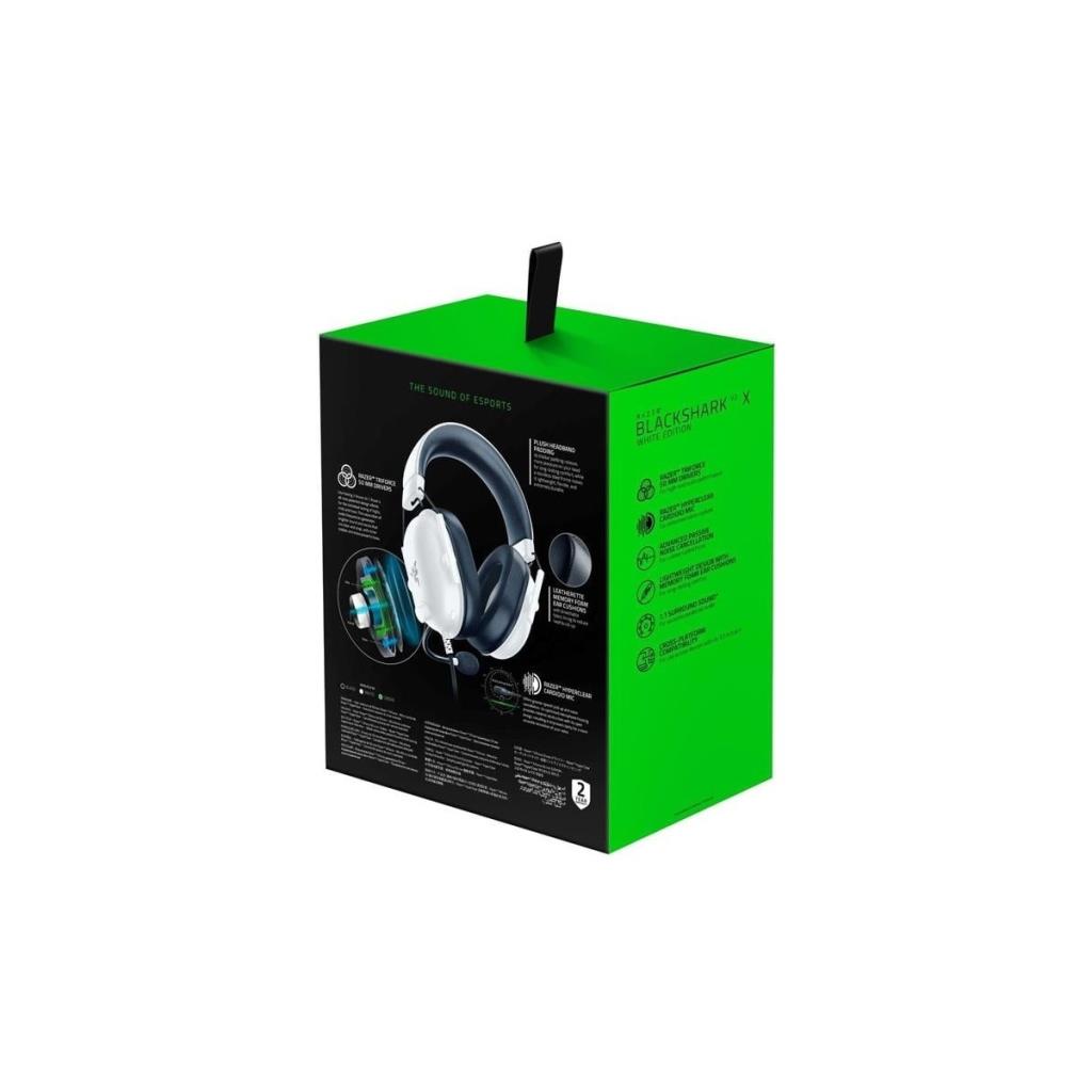 Razer Blackshark V2 X - Beyaz Premium Espor Oyun Kulaklığı