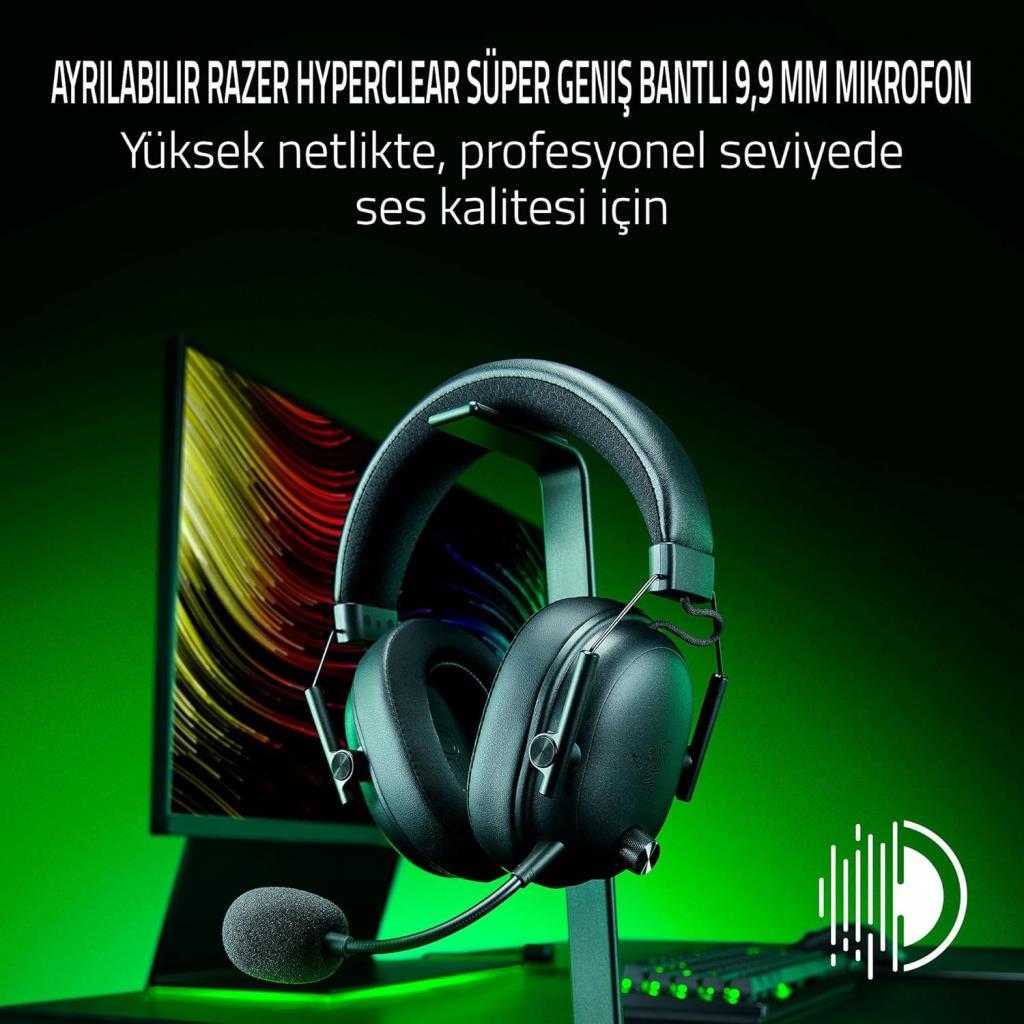 Razer BlackShark V3 RZ04-05410100-R3M1 Siyah 7.1 USB Kablolu/Kablosuz Kulak Üstü Oyuncu Kulaklığı