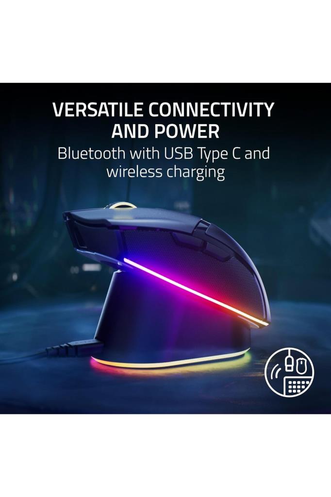 Razer Cobra Pro RZ01-04660200-R3G1 Beyaz RGB Optik Kablolu/Kablosuz Oyuncu Mouse Teşhir