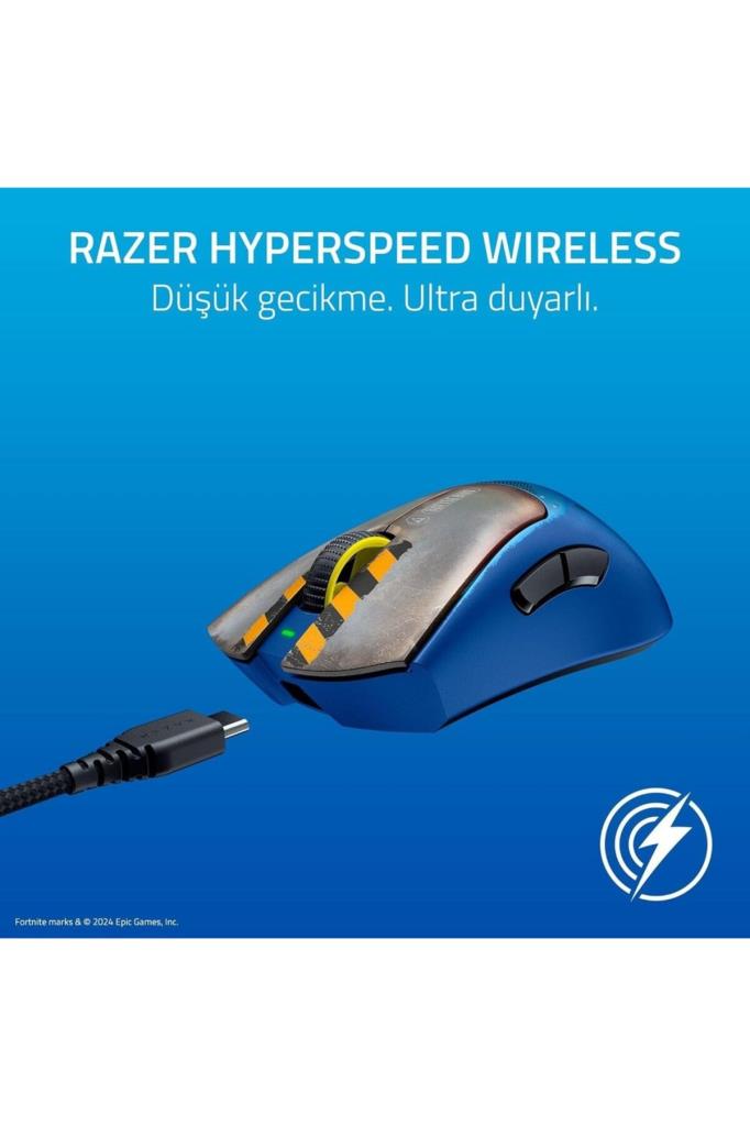 Razer DeathAdder V3 Pro Fortnite Edition Optik Kablolu/Kablosuz Oyuncu Mouse Teşhir