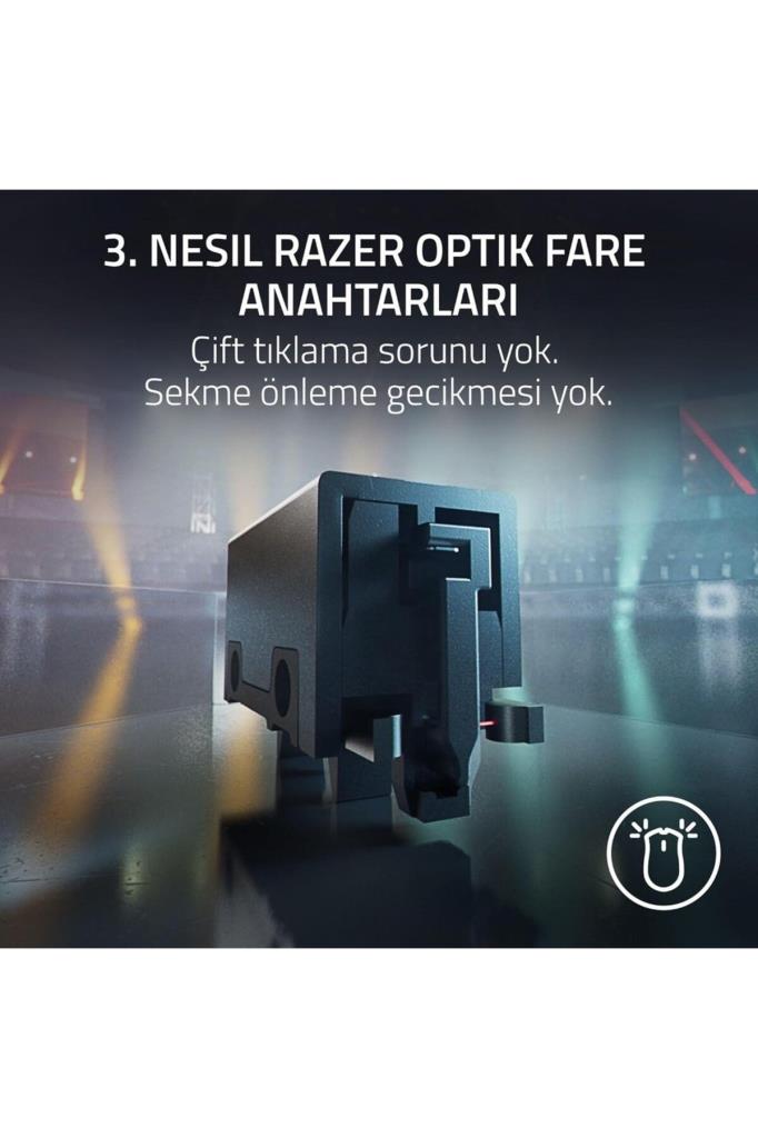 Razer DeathAdder V3 Pro Fortnite Edition Optik Kablolu/Kablosuz Oyuncu Mouse Teşhir