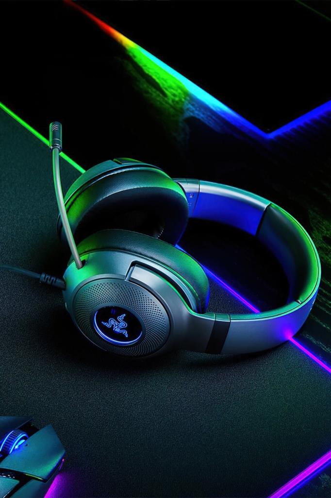 Razer Kraken V3 X RZ04-03750300-R3M1 RGB 7.1 USB Wired Over-Ear Gaming Headset Display