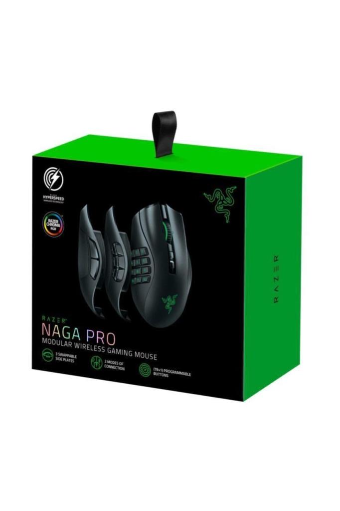 Razer Naga V2 Pro RZ01-04400100-R3G1 RGB Makrolu Optik Kablolu/Kablosuz Oyuncu Mouse - TEŞHİR