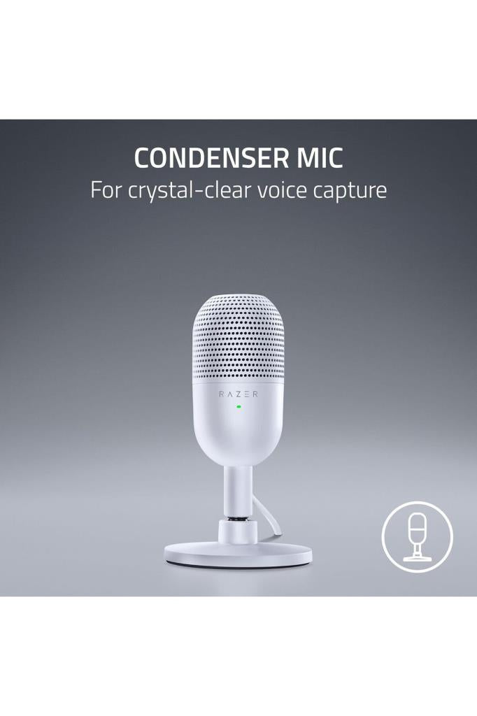 Razer Seiren V3 Mini Ultra Kompakt Beyaz USB Mikrofon Teşhir