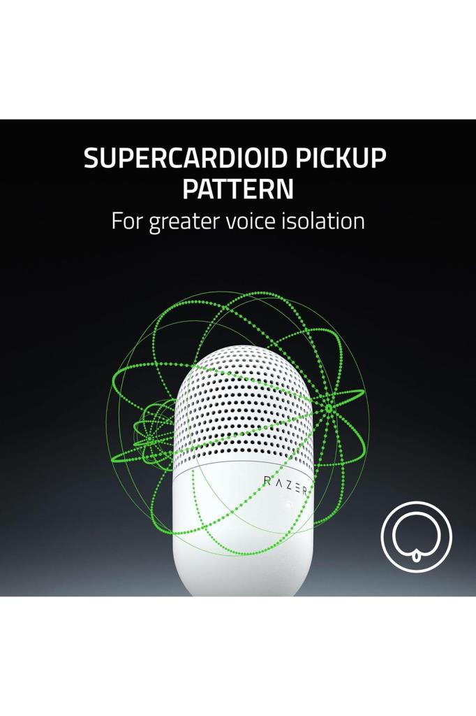 Razer Seiren V3 Mini Ultra Kompakt Beyaz USB Mikrofon Teşhir