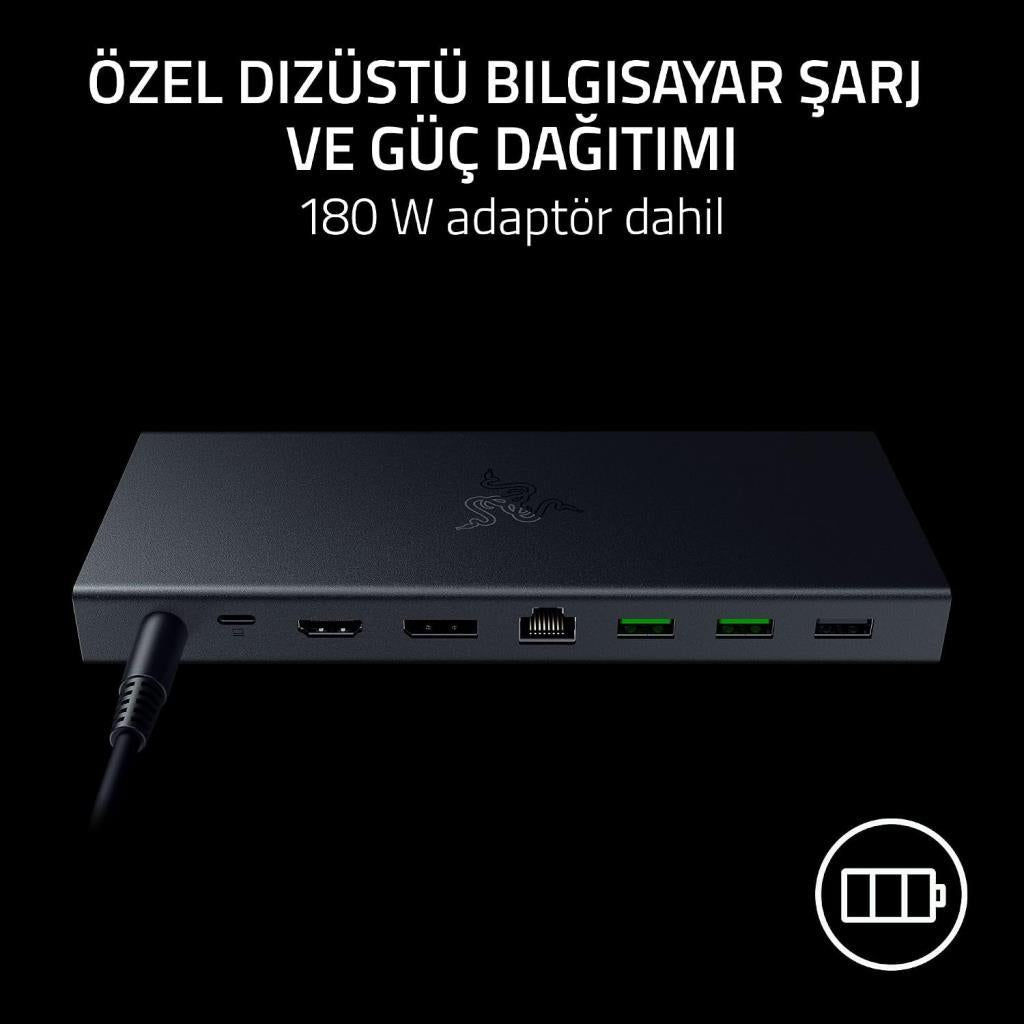 Razer USB 4 Dock Laptop Docking Station Siyah - Outlet