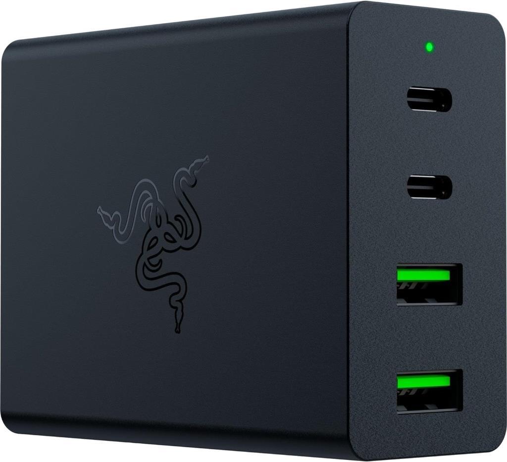 Razer USB-C GaN 130W Hızlı Şarj Adaptörü 4 Portlu (2x USB-C + 2x USB-A)