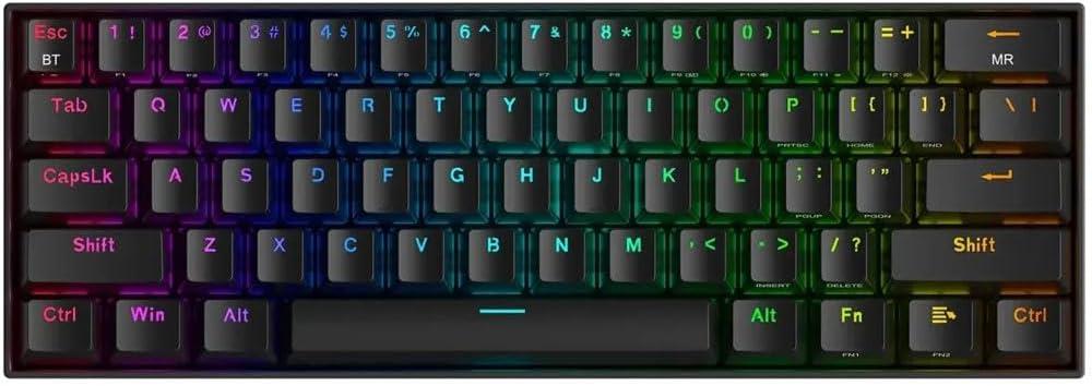 Redragon Draconic K530 PRO Siyah RGB %60 TKL Brown Switch Kablolu/Kablosuz Mekanik Oyuncu Klavyesi - Teşhir