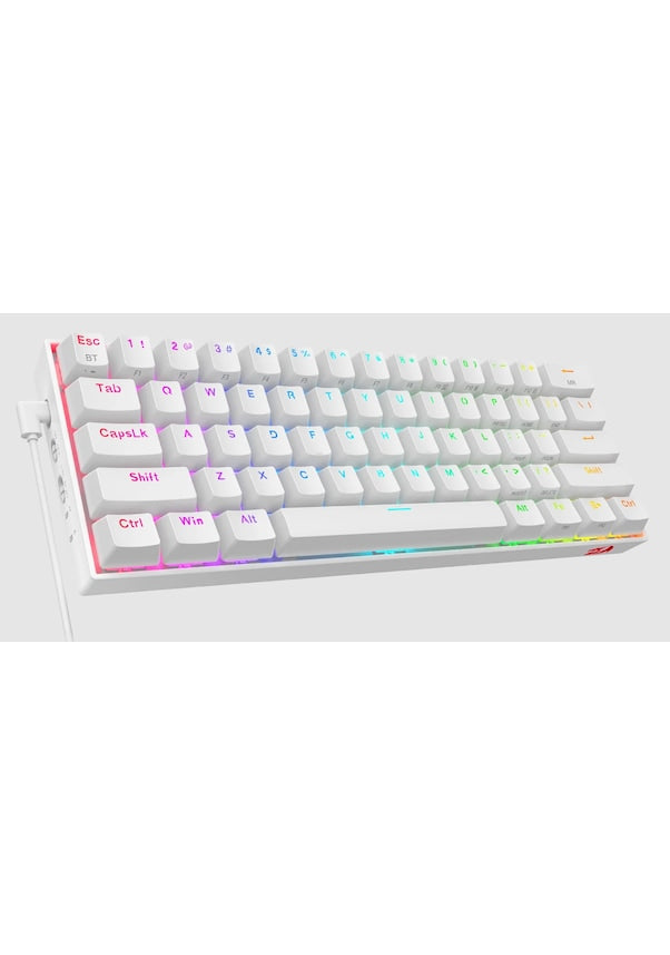 Redragon Draconic K530 PRO Beyaz RGB %60 TKL Brown Switch Kablosuz Mekanik Oyuncu Klavyesi - TEŞHİR