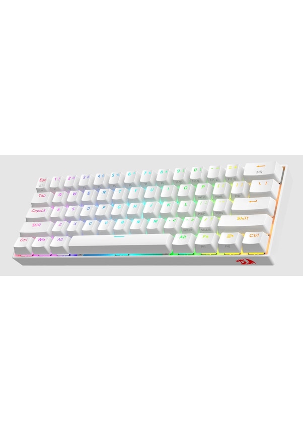 Redragon Draconic K530 PRO Beyaz RGB %60 TKL Brown Switch Kablosuz Mekanik Oyuncu Klavyesi - TEŞHİR