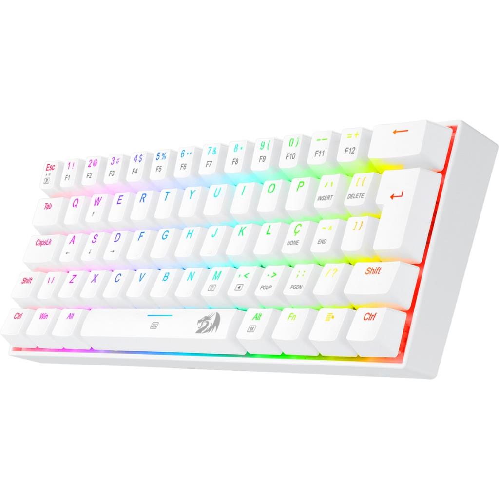 Redragon K630 Dragonborn Beyaz RGB %60 TKL Blue Switch Kablolu Mekanik Oyuncu Klavyesi