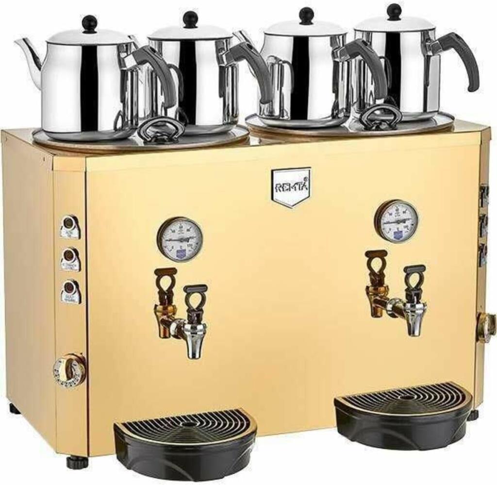 Remta 4 Demlikli Jumbo Çay Makinesi 46 Lt Gold Tek Ebat Teşhir