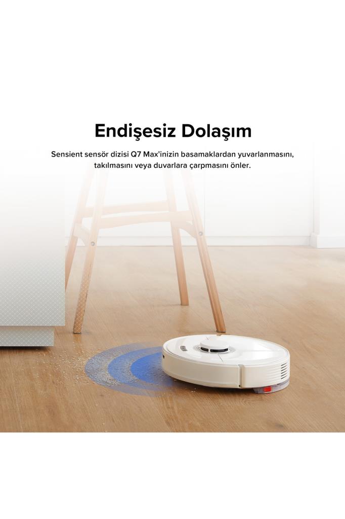 Roborock Q7 Max Beyaz Akıllı Robot Süpürge Teşhir