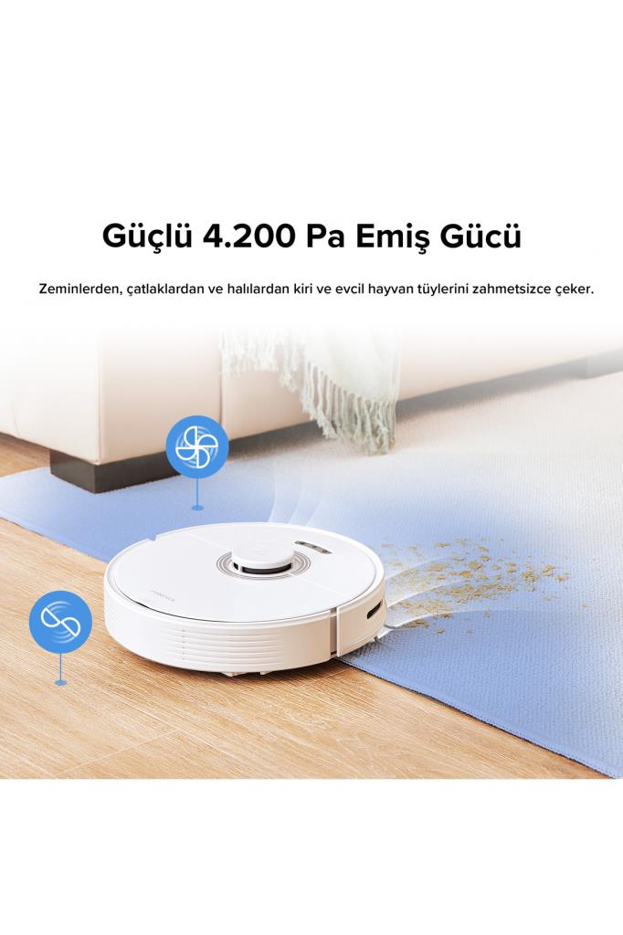 Roborock Q7 Max Beyaz Akıllı Robot Süpürge Teşhir