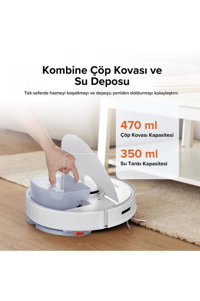 Roborock Q7 Max Beyaz Akıllı Robot Süpürge Teşhir