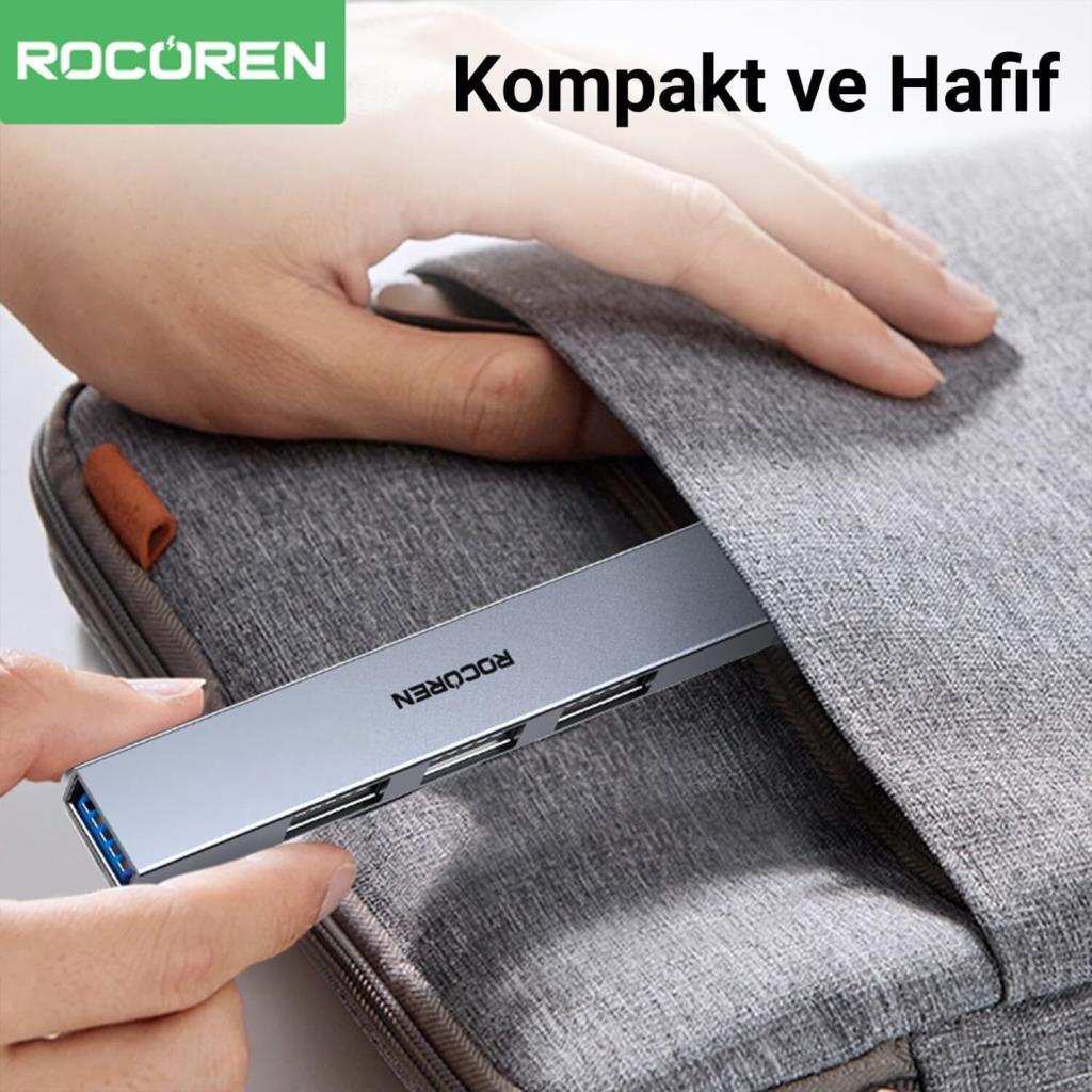 Rocoren RCJXQAA-JXA0G 4 Port USB Çoğaltıcı
