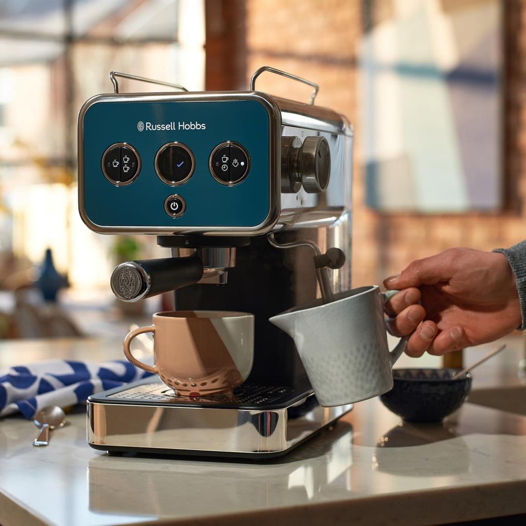 Russell Hobbs Distinctions 26451-56 Okyanus Mavisi Manuel Espresso Makinesi