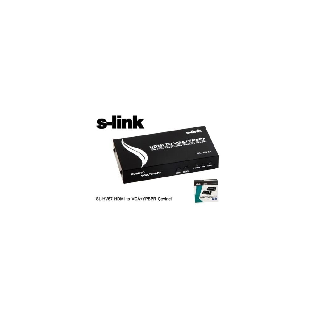 S-link SL-HV67 HDMI to VGA+YPBPR Çevirici