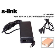 S-Link Sl-Nba76 75W 15V 5A 6.3*3.0 Toshiba Notebook Standart Adaptör