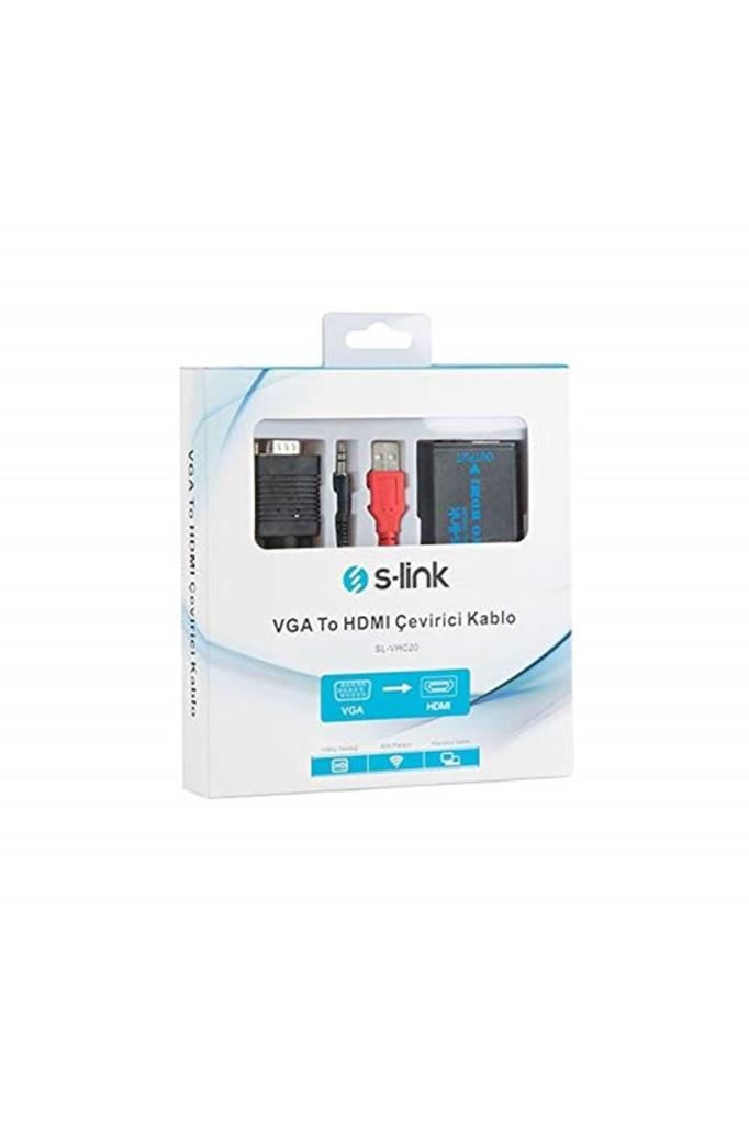 S-link SL-VHC20 VGA To HDMI Çevirici Outlet