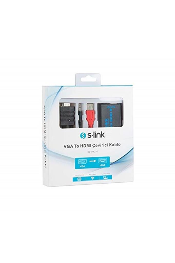 S-link SL-VHC20 VGA To HDMI Çevirici Teşhir