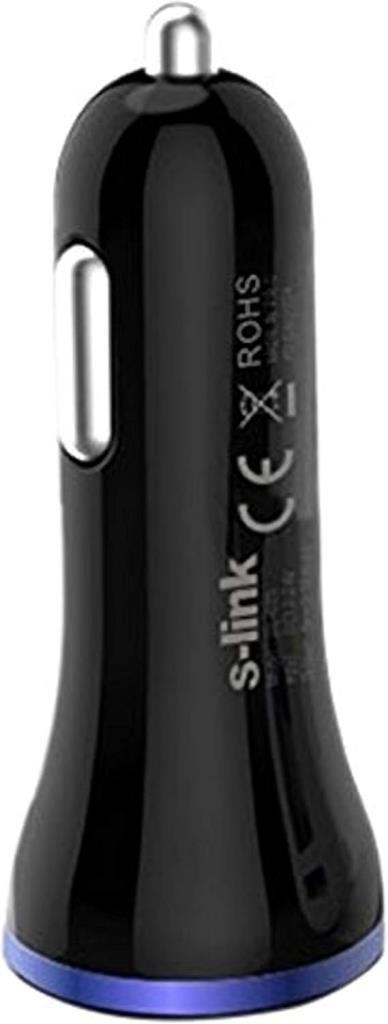 S-link SLP-120 Pro 3100MA 2xUSB Araç Şarj Cihazı - Teşhir