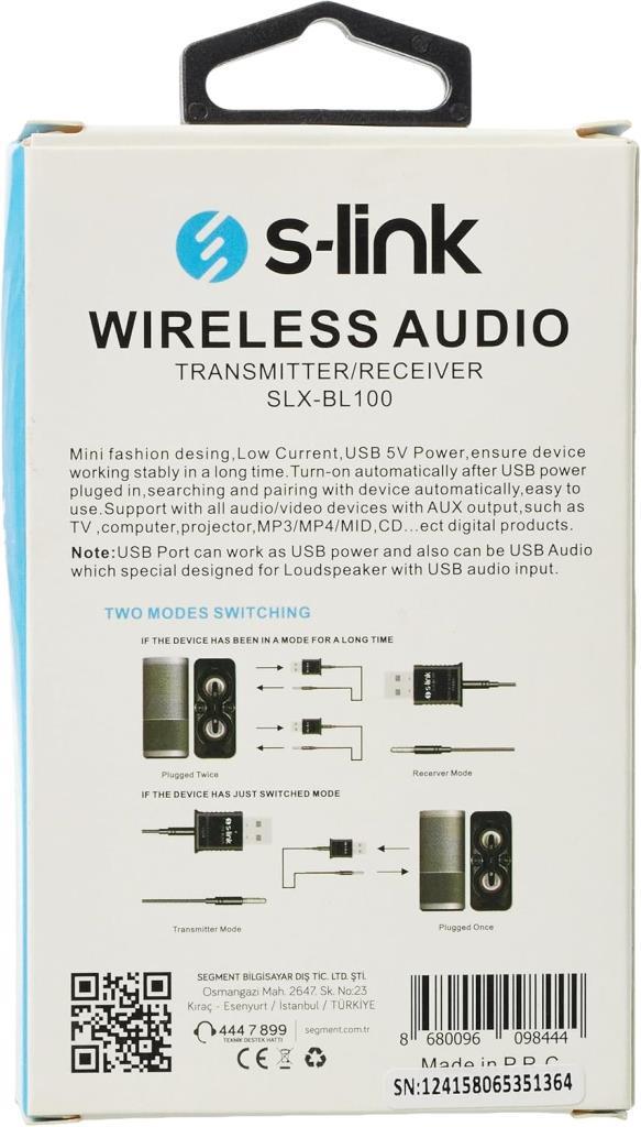299 tl**********************S-link SLX-BL100 Bluetooth FM Transmitter - Outlet