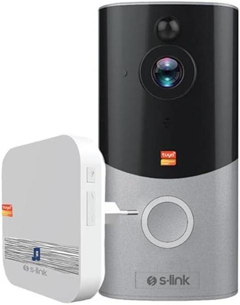 S-link Swapp SL-EG22 1080P HD TF Kartlı Kameralı Wi-Fi TUYA Destekli Akıllı Kapı Zili - OUTLET