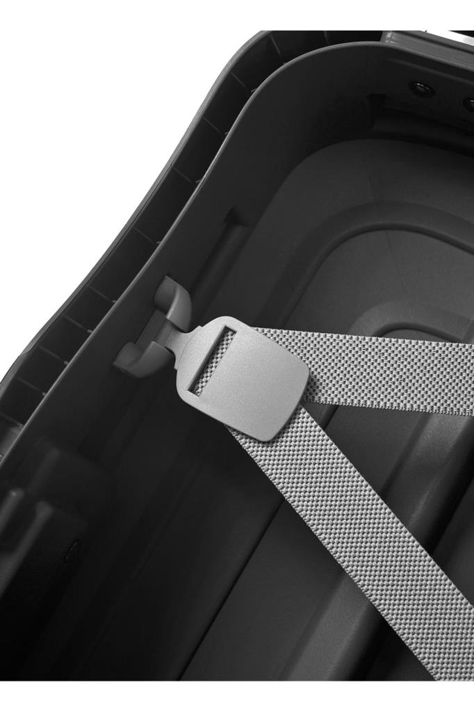 Samsonite Siyah Çekçekli Sert Valiz S'CURE-SPINNER 55/20 Teşhir