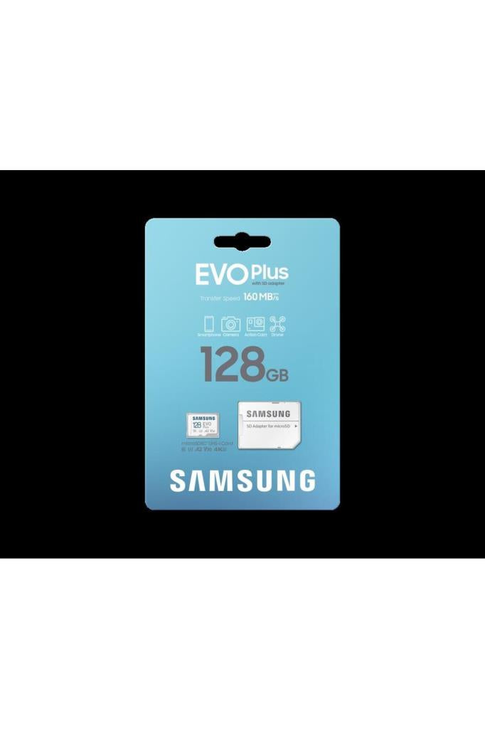 Samsung Evo Plus MB-MC128SA Class 10 UHS-I U3 A2 V30 128 GB Micro SD Kart Outlet