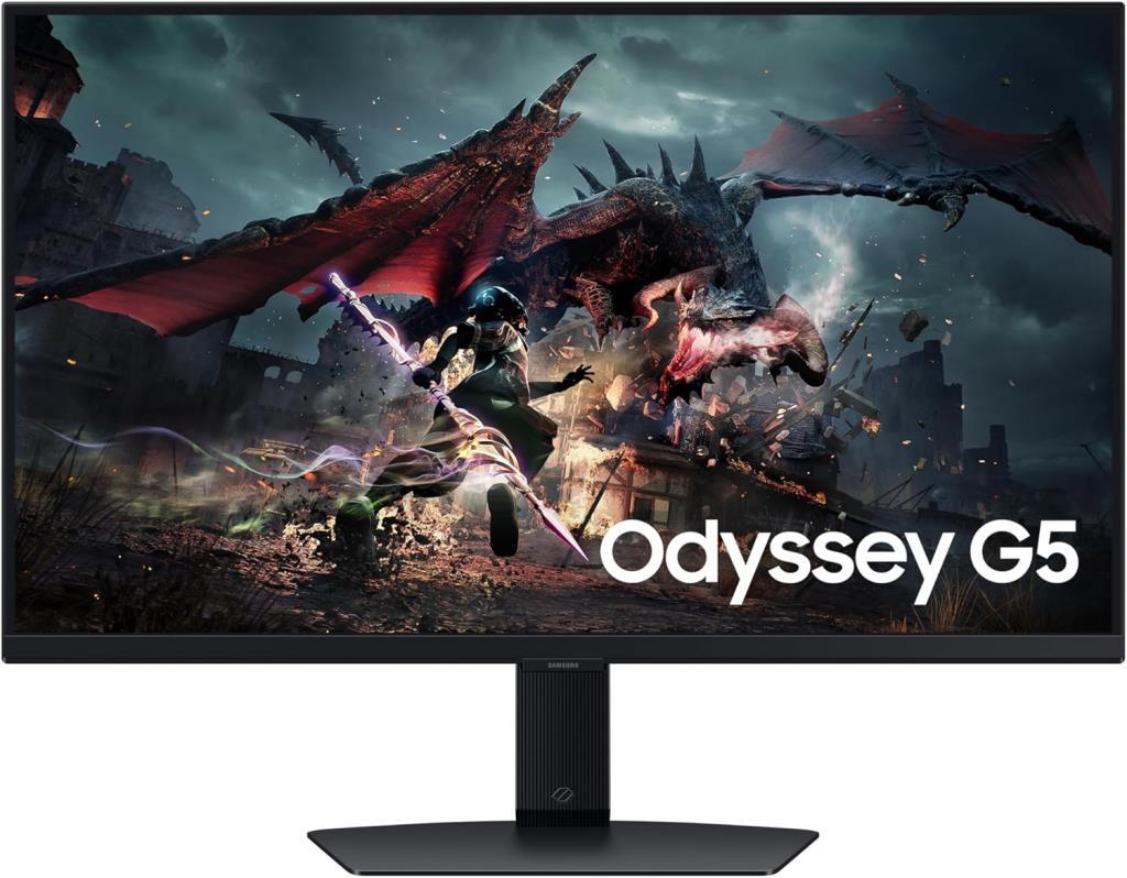 Samsung Odyssey G5 G50D LS27DG502EUXUF 27" 1 ms 2K Pivot IPS 180 Hz Oyuncu Monitörü Teşhir