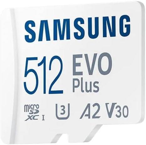 Samsung Evo Plus MB-MC512KA Class 10 UHS-I U3 A2 V30 512 GB Micro SD Kart - Teşhir
