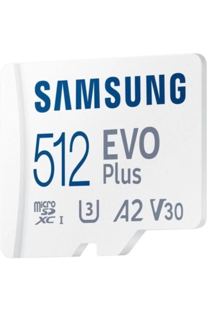 Samsung Evo Plus MB-MC512SA Class 10 UHS-I U3 A2 V30 512 GB Micro SD Kart Outlet