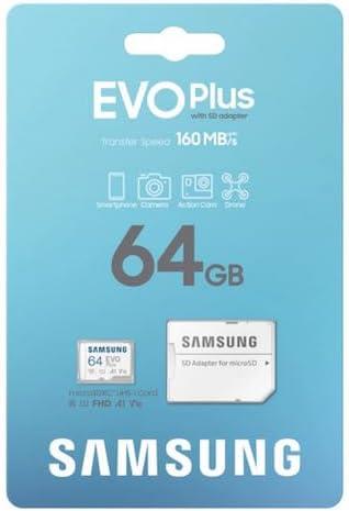 Samsung Evo Plus MB-MC64SA Class 10 UHS-I U1 A1 V10 64 GB Micro SD Kart - Outlet