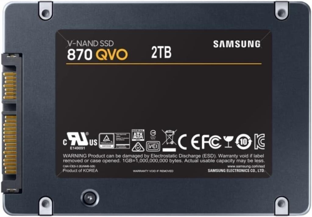 Samsung 870 QVO MZ-77Q2T0BW SATA 3.0 2.5" 2 TB SSD - Outlet