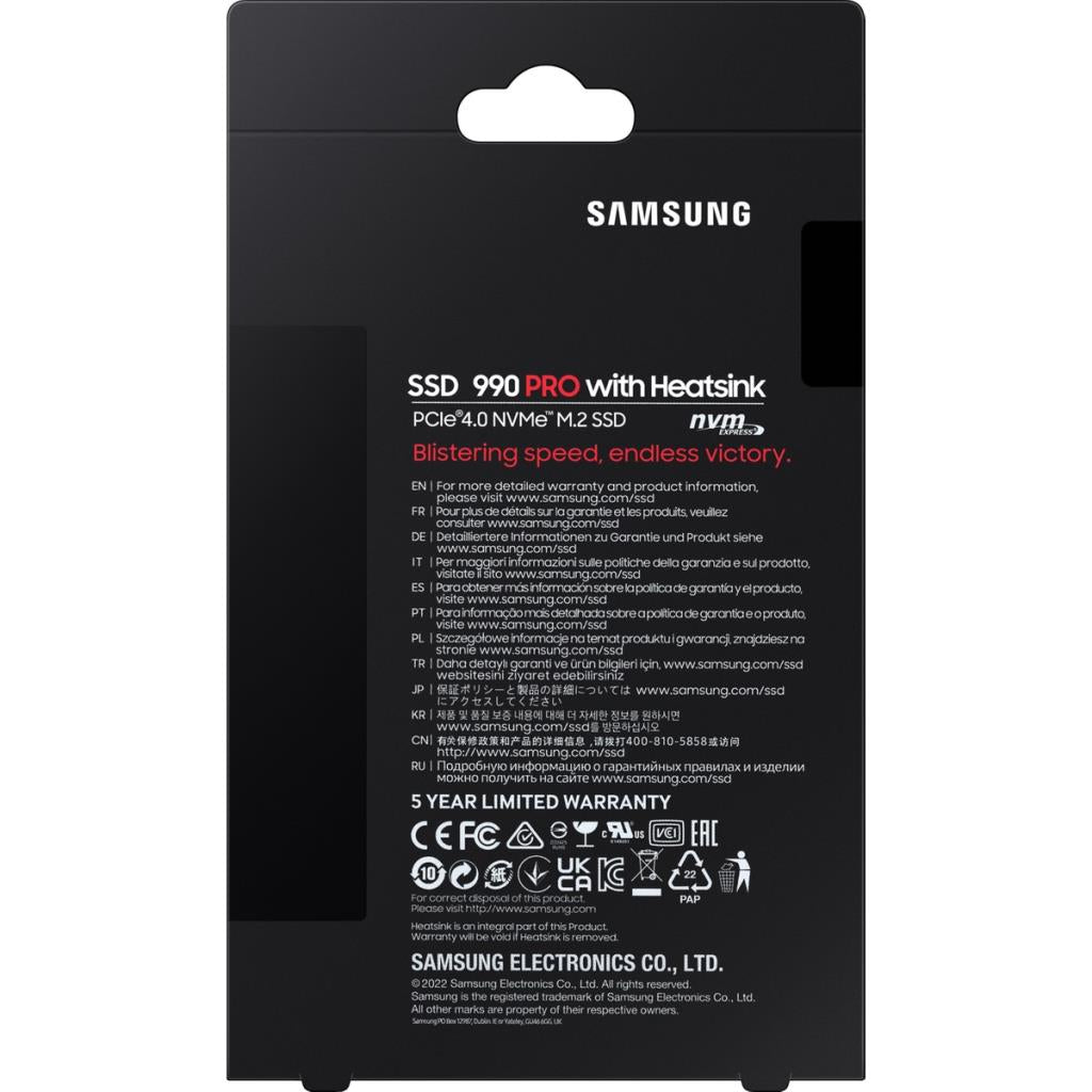 Samsung 990 PRO MZ-V9P4T0BW PCI-Express 4.0 4 TB M.2 SSD