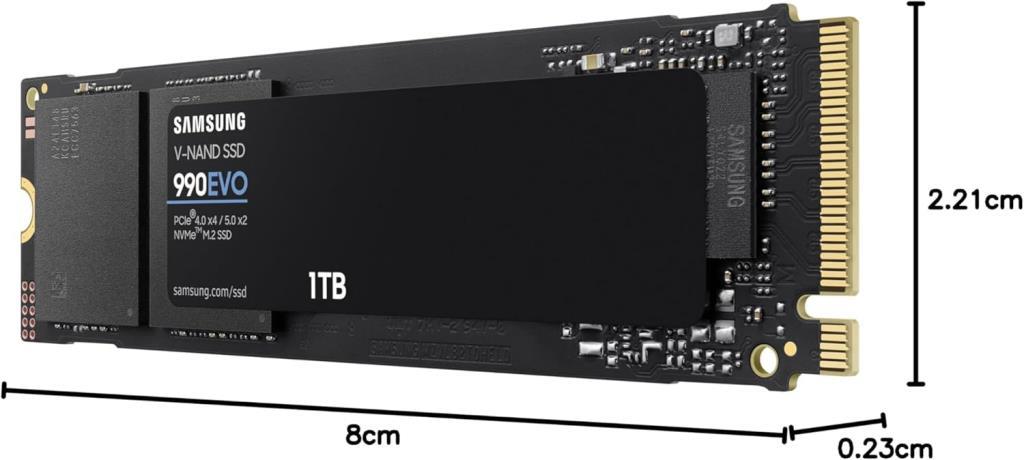 Samsung 990 Evo MZ-V9E1T0BW PCI-Express 5.0 1 TB M.2 SSD