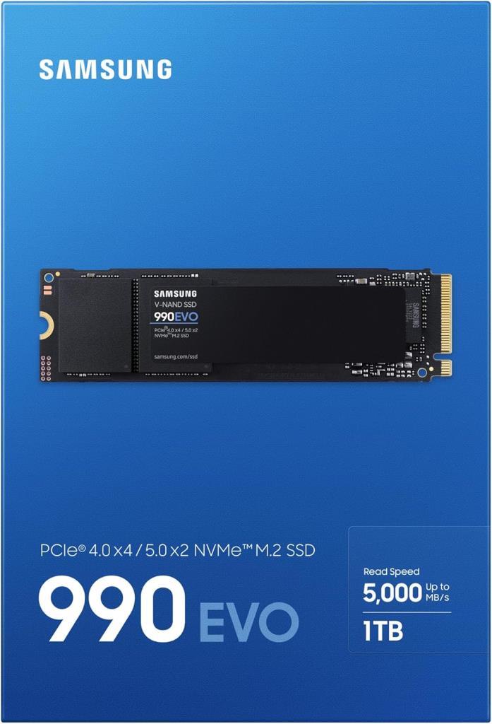 Samsung 990 Evo MZ-V9E1T0BW PCI-Express 5.0 1 TB M.2 SSD