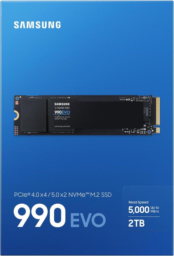Samsung 990 Evo MZ-V9E2T0BW PCI-Express 5.0 2 TB M.2 SSD