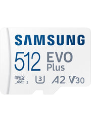 Samsung Evo Plus MB-MC512SA Class 10 UHS-I U3 A2 V30 512 GB Micro SD Kart Outlet