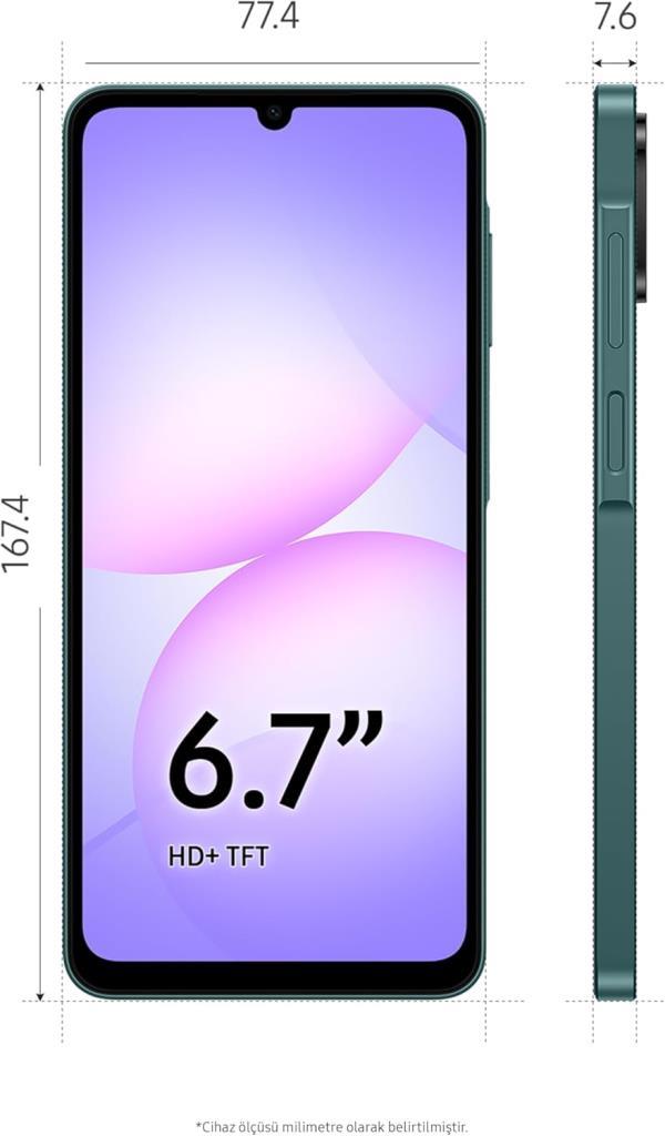 Samsung Galaxy A07 128 GB Yeşil (Samsung Türkiye Garantili)